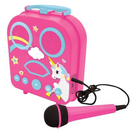 Enceinte bluetooth licorne avec micros MULTICOLORE 1 - vertbaudet enfant 