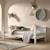 Lit banquette en hêtre massif  aubane Blanc 1 - vertbaudet enfant 