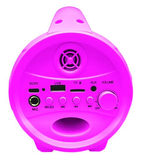 Enceinte bluetooth lumineuse avec micro barbie MULTICOLORE 4 - vertbaudet enfant 
