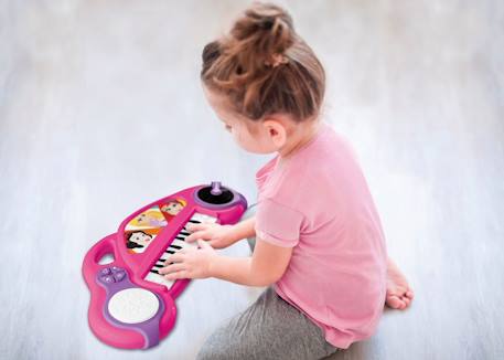Piano électronique disney princesse avec effets lumineux et microphone Rose 2 - vertbaudet enfant 