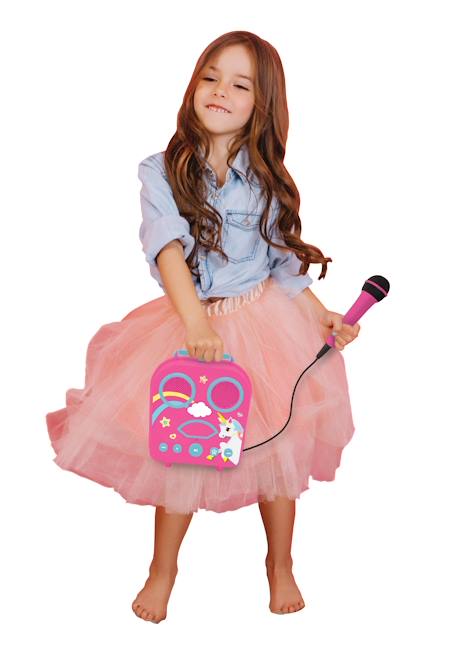Enceinte bluetooth licorne avec micros MULTICOLORE 4 - vertbaudet enfant 
