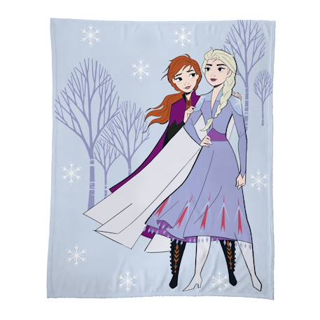 Plaid polaire imprimé 100% polyester, disney home frozen sisters Violet 1 - vertbaudet enfant 