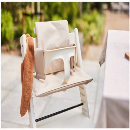 Bavoir éponge en coton Caramel+Marron+Vert 2 - vertbaudet enfant 