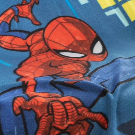 Plaid polaire imprimé 100% polyester, spiderman hero Bleu 3 - vertbaudet enfant 