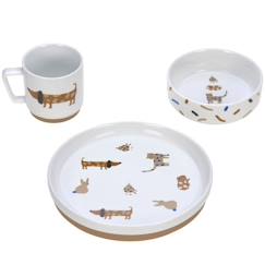 Puériculture-Coffret repas en porcelaine little mateys