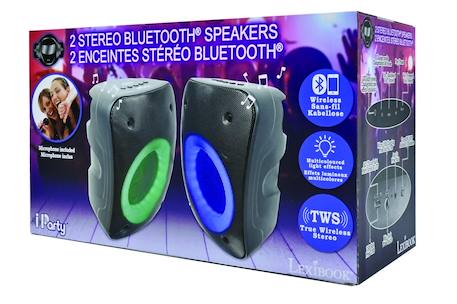 Paire d'enceintes stereo puissantes bluetooth  iparty Noir 2 - vertbaudet enfant 