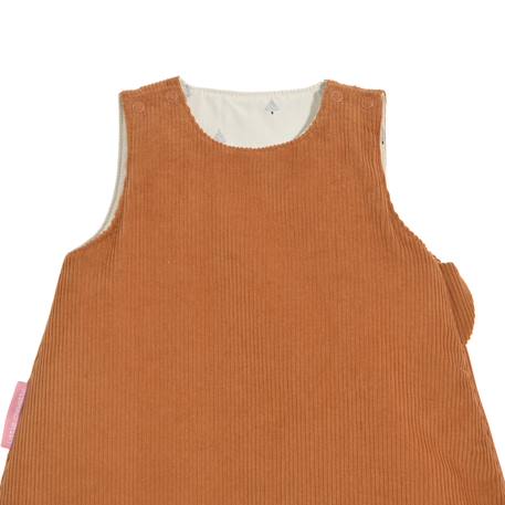 Gigoteuse hiver velours louison Caramel+Ecru 2 - vertbaudet enfant 