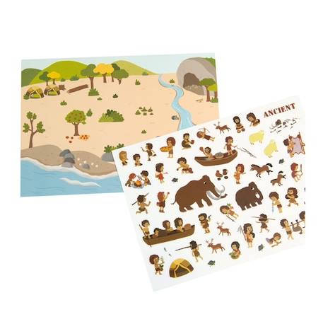 Stickers repositionnables civilisations Orange 3 - vertbaudet enfant 