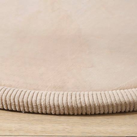 Tapis enfant à mémoire de forme cloud rond Beige+Gris 4 - vertbaudet enfant 