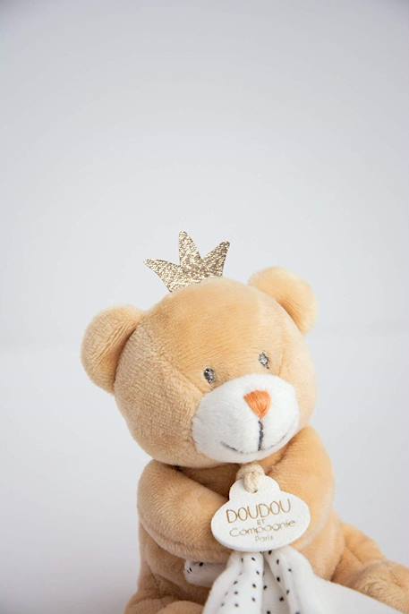 Doudou pantin ours petit roi Blanc 3 - vertbaudet enfant 