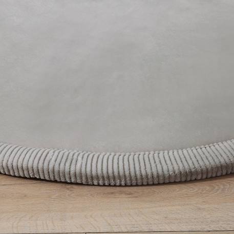 Tapis enfant à mémoire de forme cloud rond Beige+Gris 9 - vertbaudet enfant 