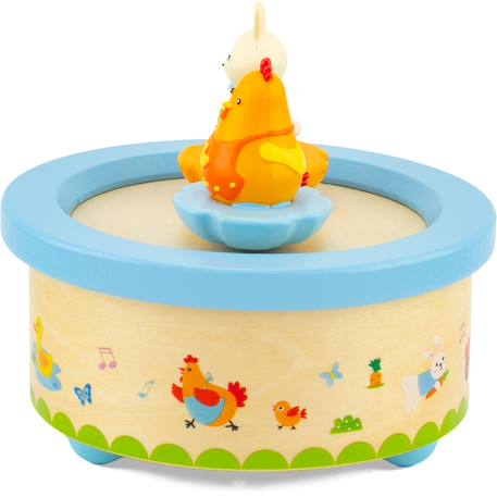 Boite à musique poule et lapin Beige 4 - vertbaudet enfant 
