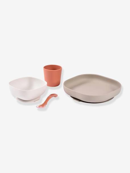 Set vaisselle 4 pièces silicone bleu+bleu+EUCALYPTUS+jaune+jungle+NIGHT BLUE+rose+terracotta+vert sauge 39 - vertbaudet enfant 