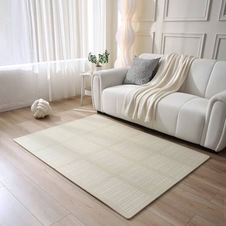 Tapis de jeu mousse à assembler hygge Beige+Sand 3 - vertbaudet enfant 