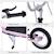 Trottinette patinette enfant grands pneus guidon réglable poignées freins et béquille acier Rose 6 - vertbaudet enfant 