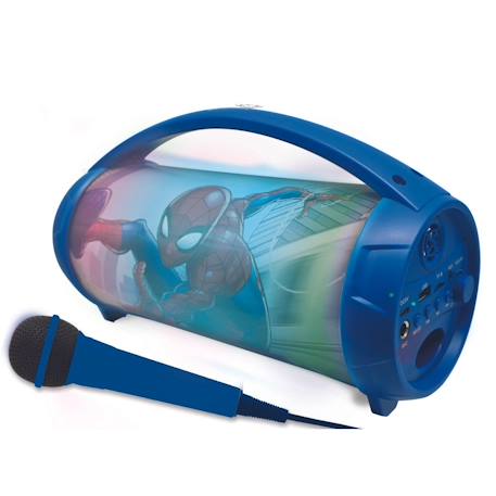 Enceinte bluetooth lumineuse avec micro spider-man MULTICOLORE 4 - vertbaudet enfant 