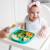 Assiette à compartiments ventousée et cuillère en silicone Gris 3 - vertbaudet enfant 