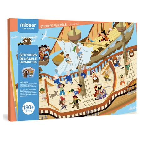 Stickers repositionnables civilisations Orange 1 - vertbaudet enfant 