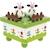 Boite à musique vaches Vert 1 - vertbaudet enfant 