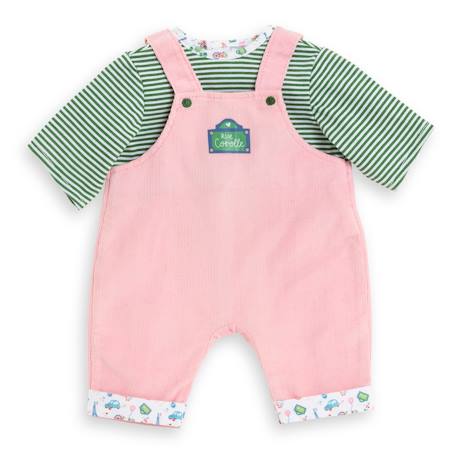 T-shirt et salopette manches longues week-end à paris pour poupon 42 cm Multicolore 1 - vertbaudet enfant 
