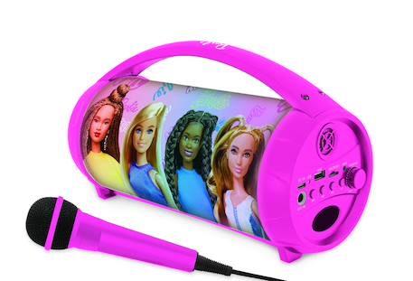 Enceinte bluetooth lumineuse avec micro barbie MULTICOLORE 1 - vertbaudet enfant 