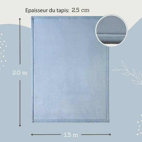 Tapis enfant à mémoire de forme cloud Beige+Bleu ciel+Gris+Mocha+Vert bleuté 9 - vertbaudet enfant 