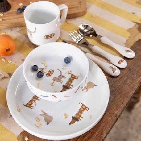 Coffret repas en porcelaine little mateys Blanc royal 5 - vertbaudet enfant 