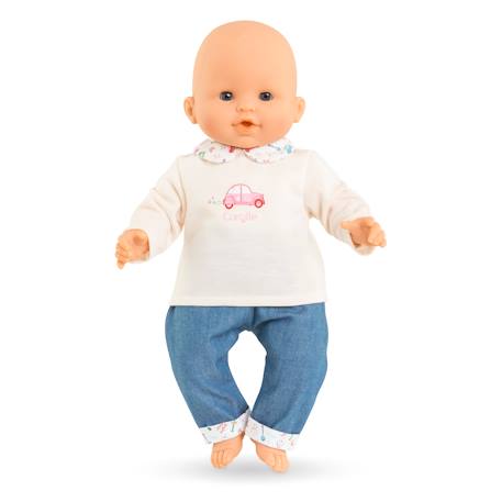 T-shirt manches longues et jean week-end à paris pour poupon 36 cm Multicolore 2 - vertbaudet enfant 