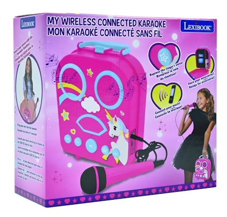 Enceinte bluetooth licorne avec micros MULTICOLORE 5 - vertbaudet enfant 