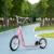 Trottinette patinette enfant grands pneus guidon réglable poignées freins et béquille acier Rose 2 - vertbaudet enfant 