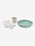 Set vaisselle 4 pièces silicone bleu+bleu+EUCALYPTUS+jaune+jungle+NIGHT BLUE+rose+terracotta+vert sauge 45 - vertbaudet enfant 