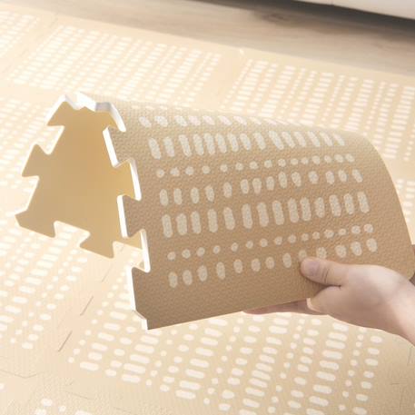 Tapis de jeu mousse à assembler hygge Beige+Sand 12 - vertbaudet enfant 