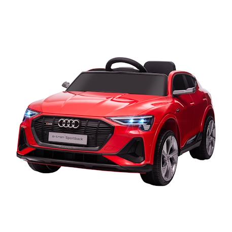 Voiture électrique enfant audi e-tron sportback s line 12 v 8 km/h max. - effets sonores, lumineux - télécommande Blanc+Noir+Rouge 13 - vertbaudet enfant 