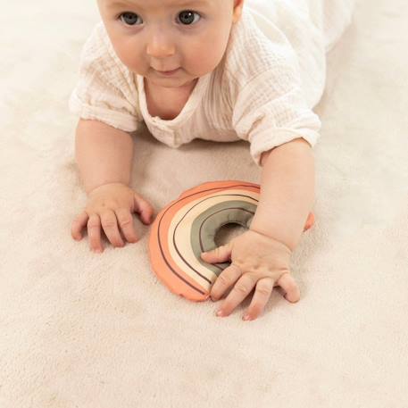 Tapis enfant à mémoire de forme cloud Beige+Bleu ciel+Gris+Mocha+Vert bleuté 2 - vertbaudet enfant 