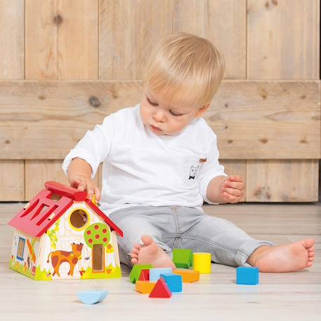 Boite à formes ferme Rouge 3 - vertbaudet enfant 