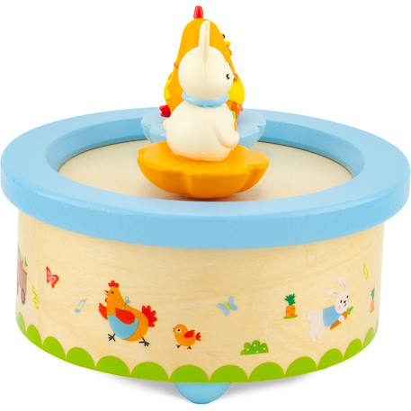 Boite à musique poule et lapin Beige 2 - vertbaudet enfant 