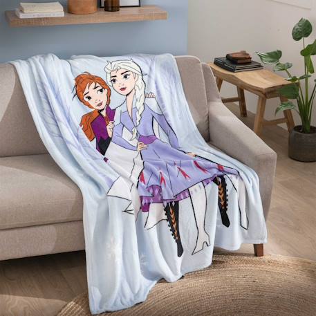 Plaid polaire imprimé 100% polyester, disney home frozen sisters Violet 2 - vertbaudet enfant 