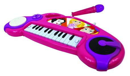 Piano électronique disney princesse avec effets lumineux et microphone Rose 1 - vertbaudet enfant 