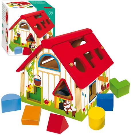 Boite à formes ferme Rouge 1 - vertbaudet enfant 