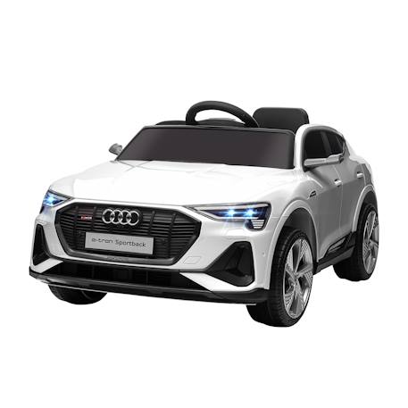 Voiture électrique enfant audi e-tron sportback s line 12 v 8 km/h max. - effets sonores, lumineux - télécommande Blanc+Noir+Rouge 1 - vertbaudet enfant 