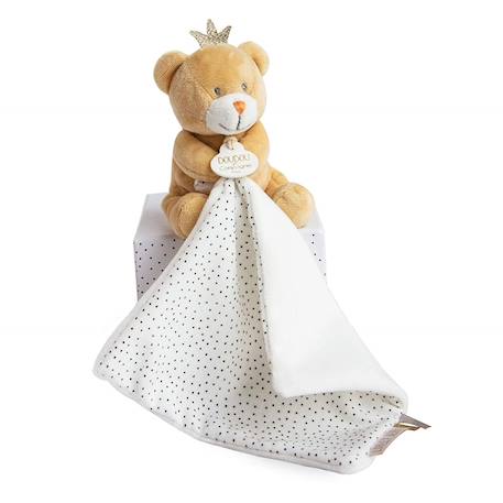 Doudou pantin ours petit roi Blanc 1 - vertbaudet enfant 