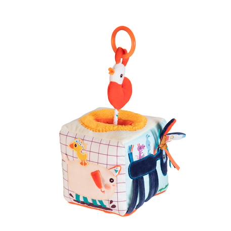 Cube sonore d'activités ferme Beige 6 - vertbaudet enfant 