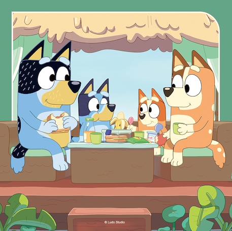 Puzzle les aventures de bluey 3x49 pcs Bleu 3 - vertbaudet enfant 