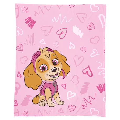 Plaid imprimé 100% polyester, pat patrouille graffity Rose 1 - vertbaudet enfant 