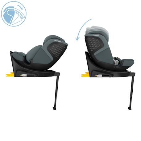 Siège auto pivotant  evolutif et i-size emerald 360 s, Graphite tonal+Noir tonal+Tonal truffle 4 - vertbaudet enfant 