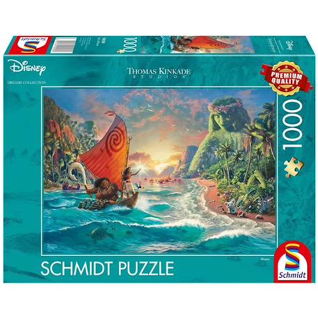 Puzzle vaiana 1000 pcs Bleu 1 - vertbaudet enfant 
