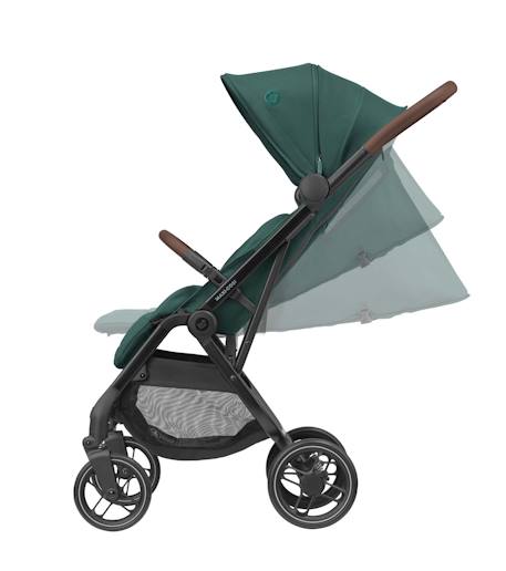 Poussette naissance ultra-compacte soho Graphite essentiel+Gris select+Truffe twillic+Vert essentiel 20 - vertbaudet enfant 