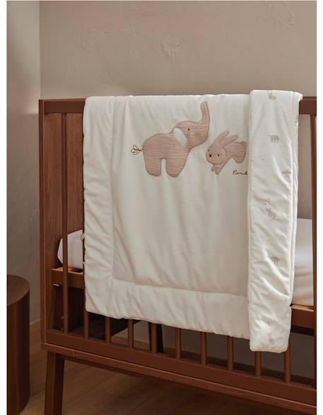 Couverture en veloudoux® - bali et moka Ecru 6 - vertbaudet enfant 