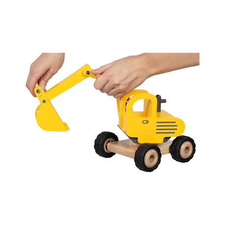 Pelleteuse en bois Jaune 2 - vertbaudet enfant 