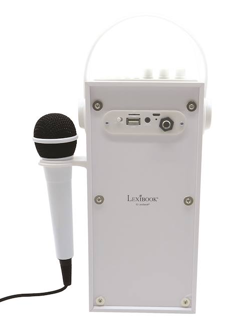 Enceinte bluetooth portable avec micro et effets lumineux iparty Blanc 6 - vertbaudet enfant 